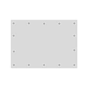 youpri tuinposter - tuindoek - tuinposter met ringen 30 cm