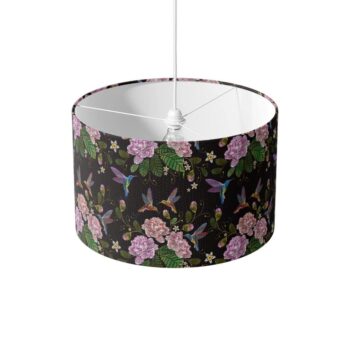 Lampenkap Kolibrie bloemen