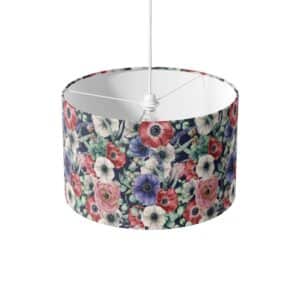 Lampenkap Papaver bloemen patroon