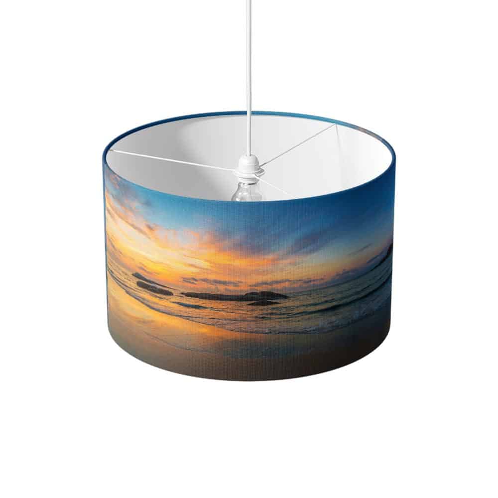 Lampenkap Zonsondergang aan kust