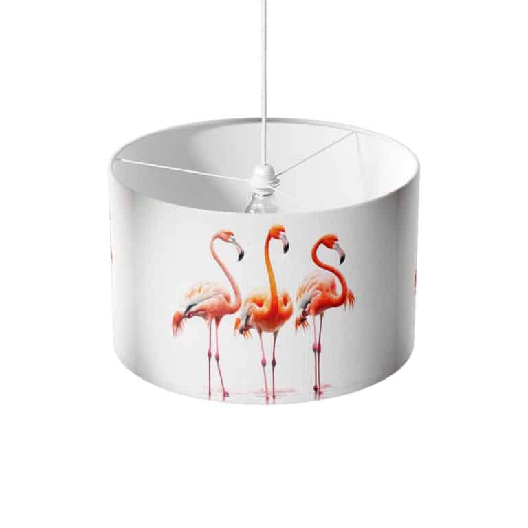 Lampenkap Flamingo kunst