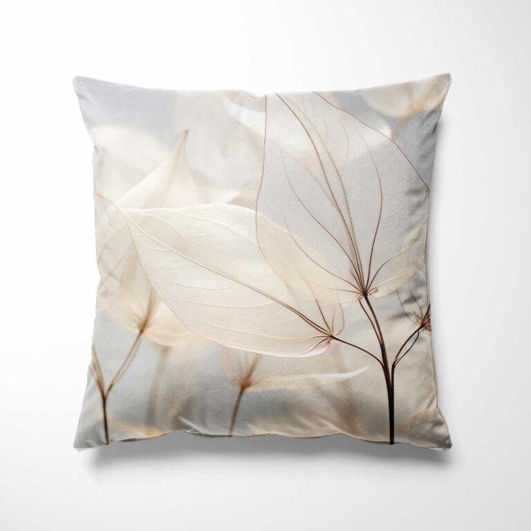 Foto kussen - kussen met foto - Sierkussen Lichte bladeren detail
