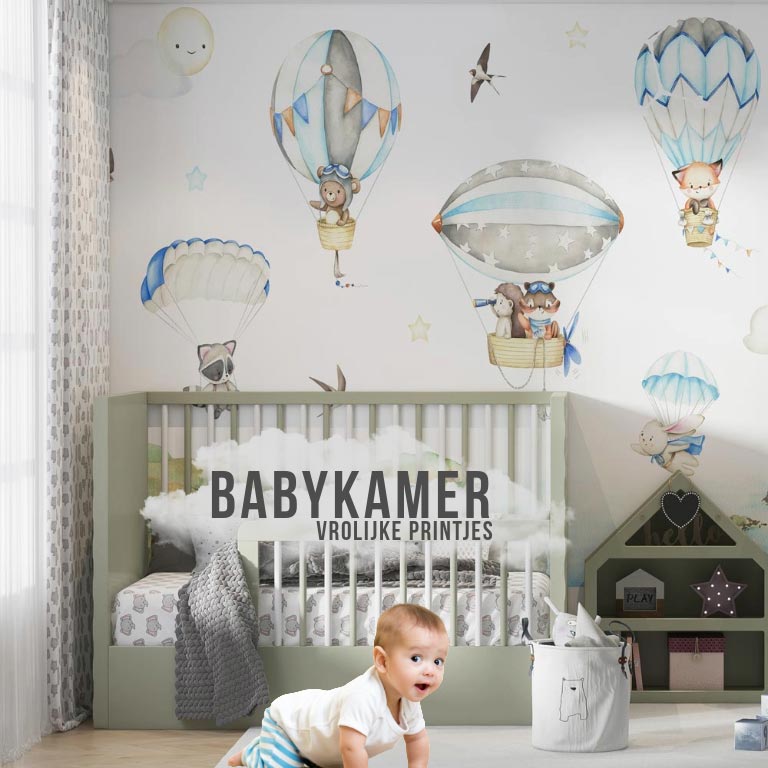 behang babykamer - babykamer behang - baby behang
