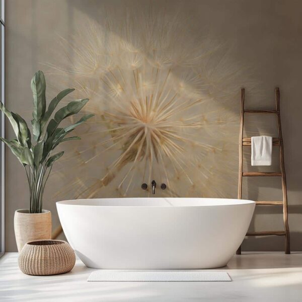 Badkamer behang Dandelion solo - behang badkamer