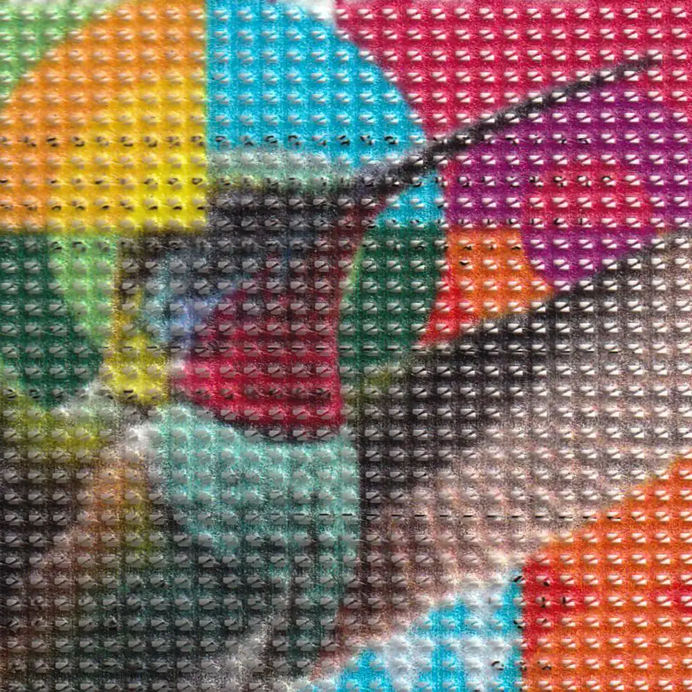 Mesdoek materiaal tuinposter