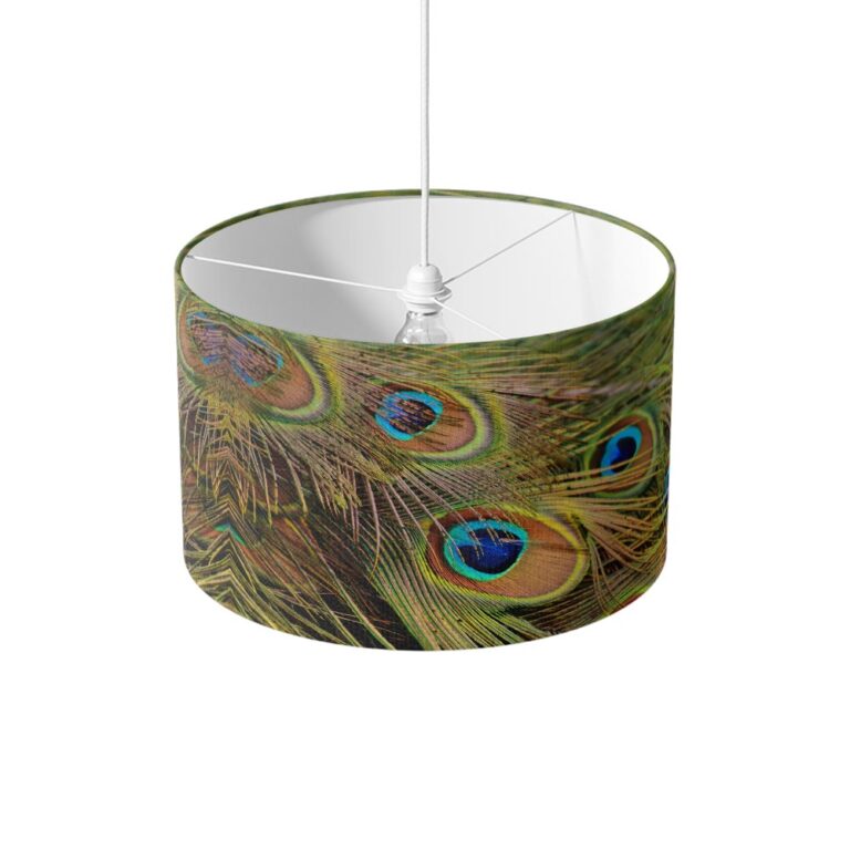 Lampenkap Pauwenveren