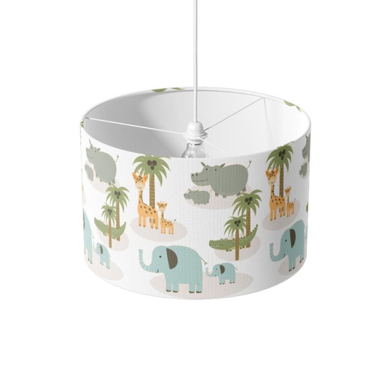 Lampenkap Wilde dieren illustratie