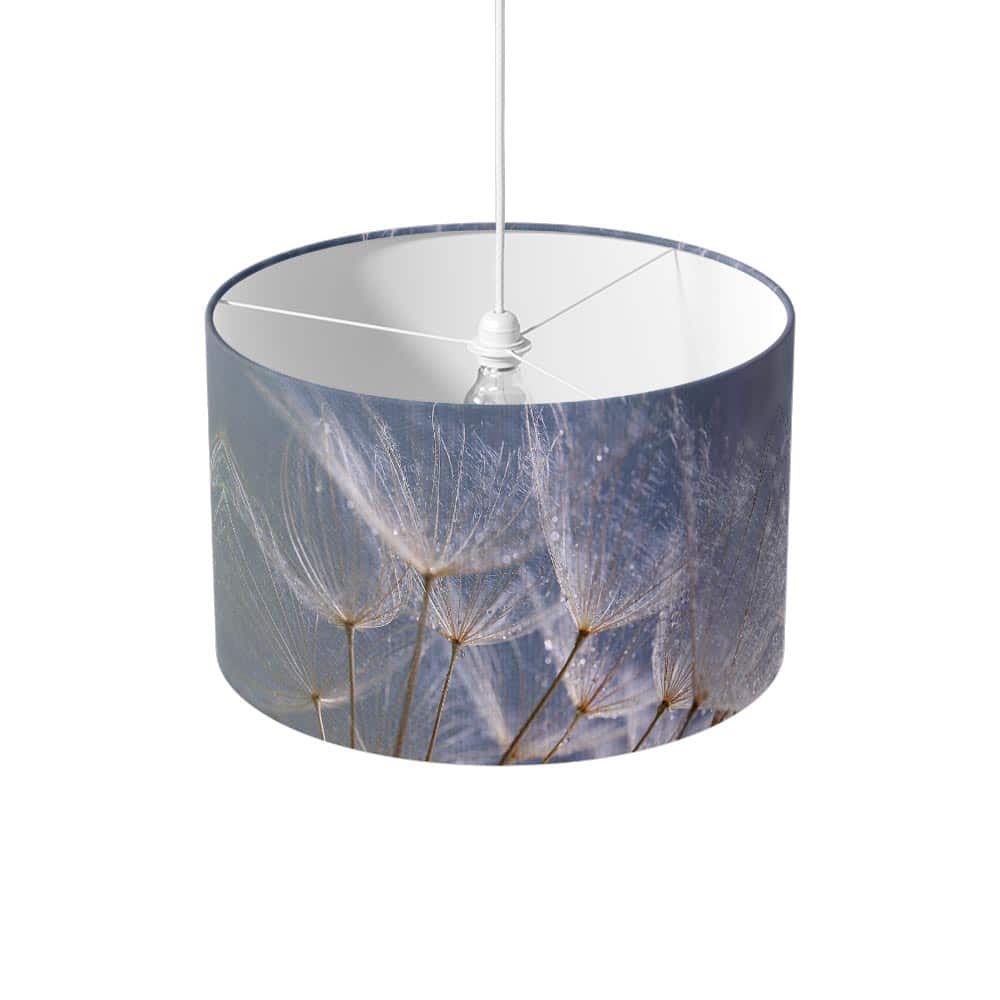 Lampenkap Dandelion grijs blauw