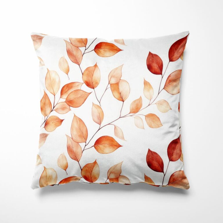 Sierkussen Bladeren aquarel - kussen