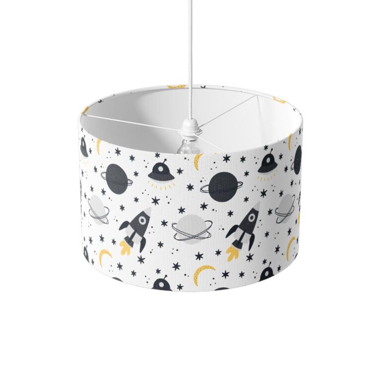Lampenkap Raket planeet patroon
