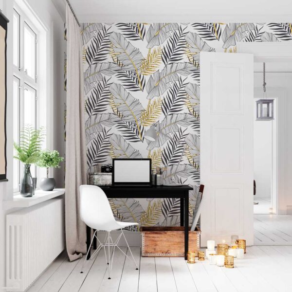 Fotobehang Bananen bladeren