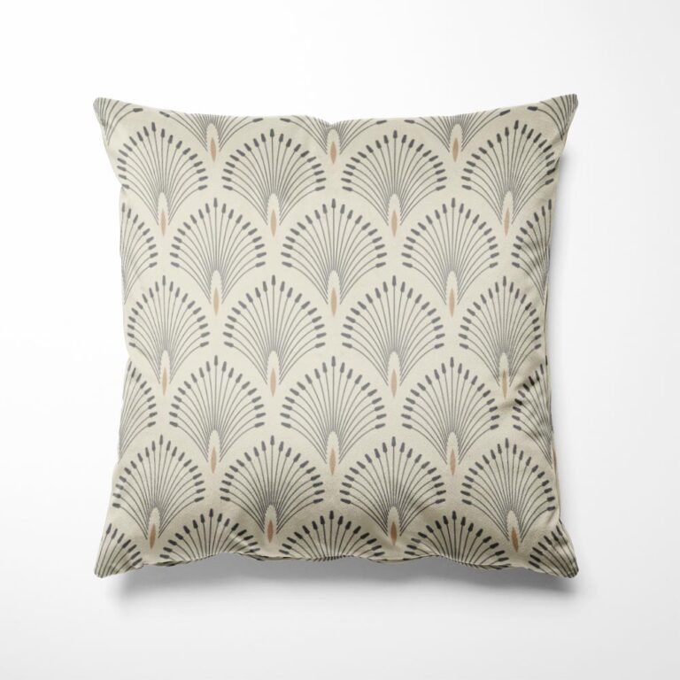 Sierkussen Art deco waaier patroon