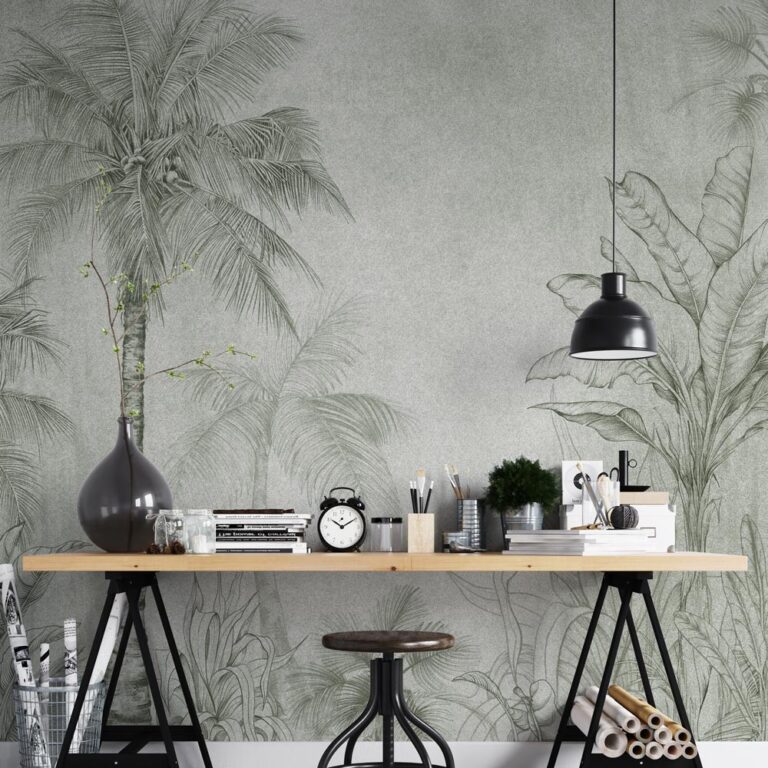 Fotobehang Jungle groen