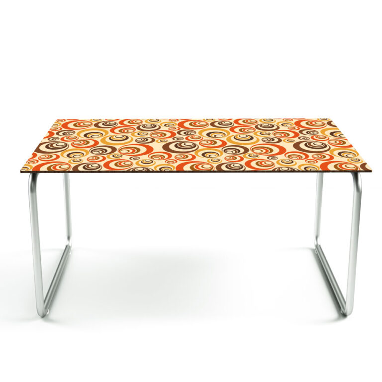 Tafelsticker Retro patroon gekleurde cirkels