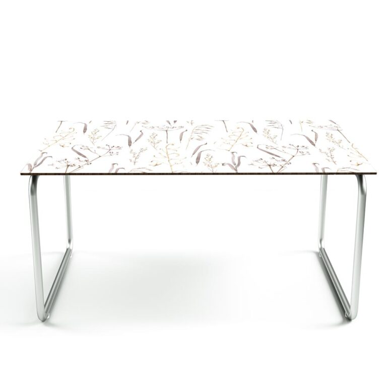 Tafelsticker Bladeren en bloemen in aquarel