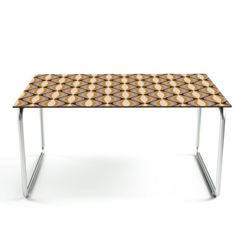 Tafelsticker Retro geometrisch bruin