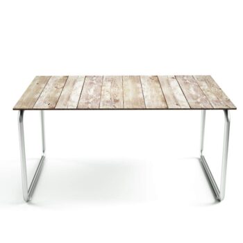 Tafelsticker Houten planken patroon lichtbruin
