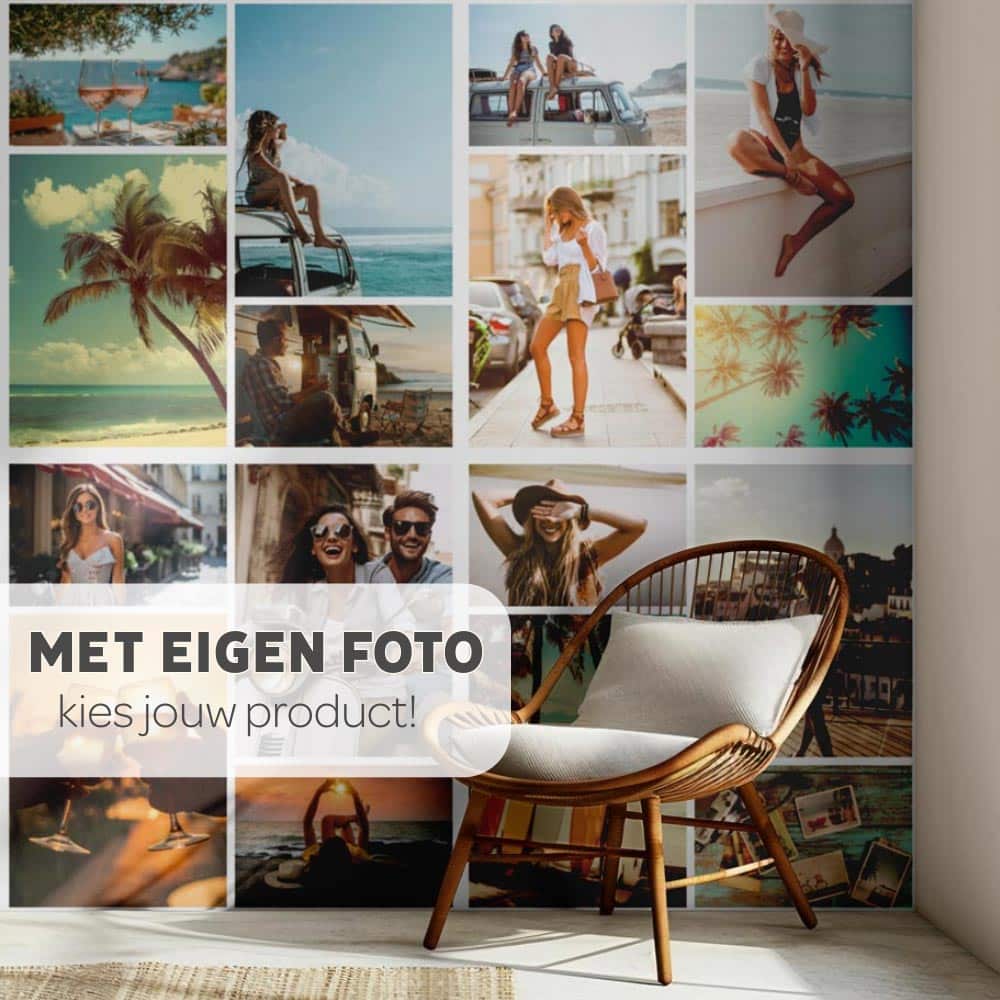met eigen foto