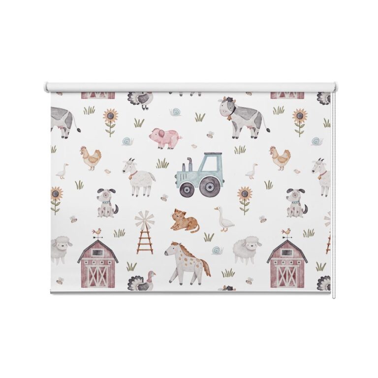 Rolgordijn Boerderij dieren