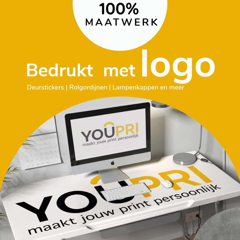 bedrijfsaankleding banner - met logo - zakelijk - youpri