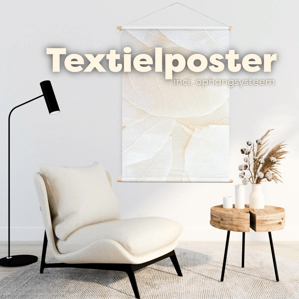 textielposter - poster op textiel - wanddecoratie