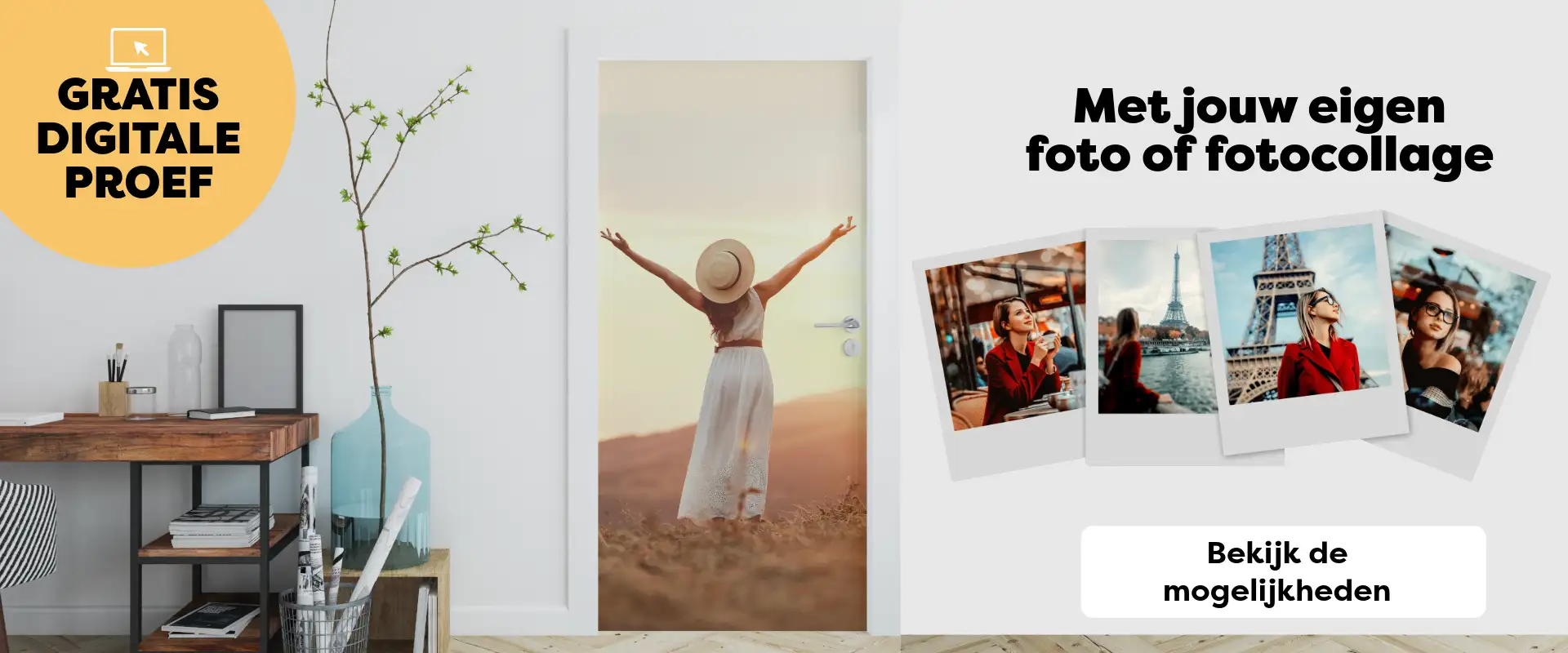 Deursticker eigen foto - Deurposter eigen foto - banner